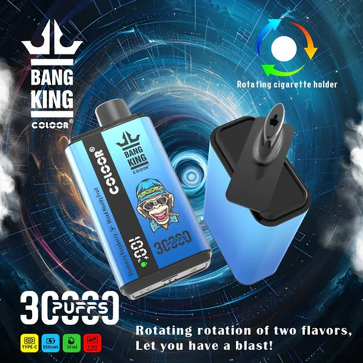 Bang King Double-Flavors 30000 퍼프 일회용 vape